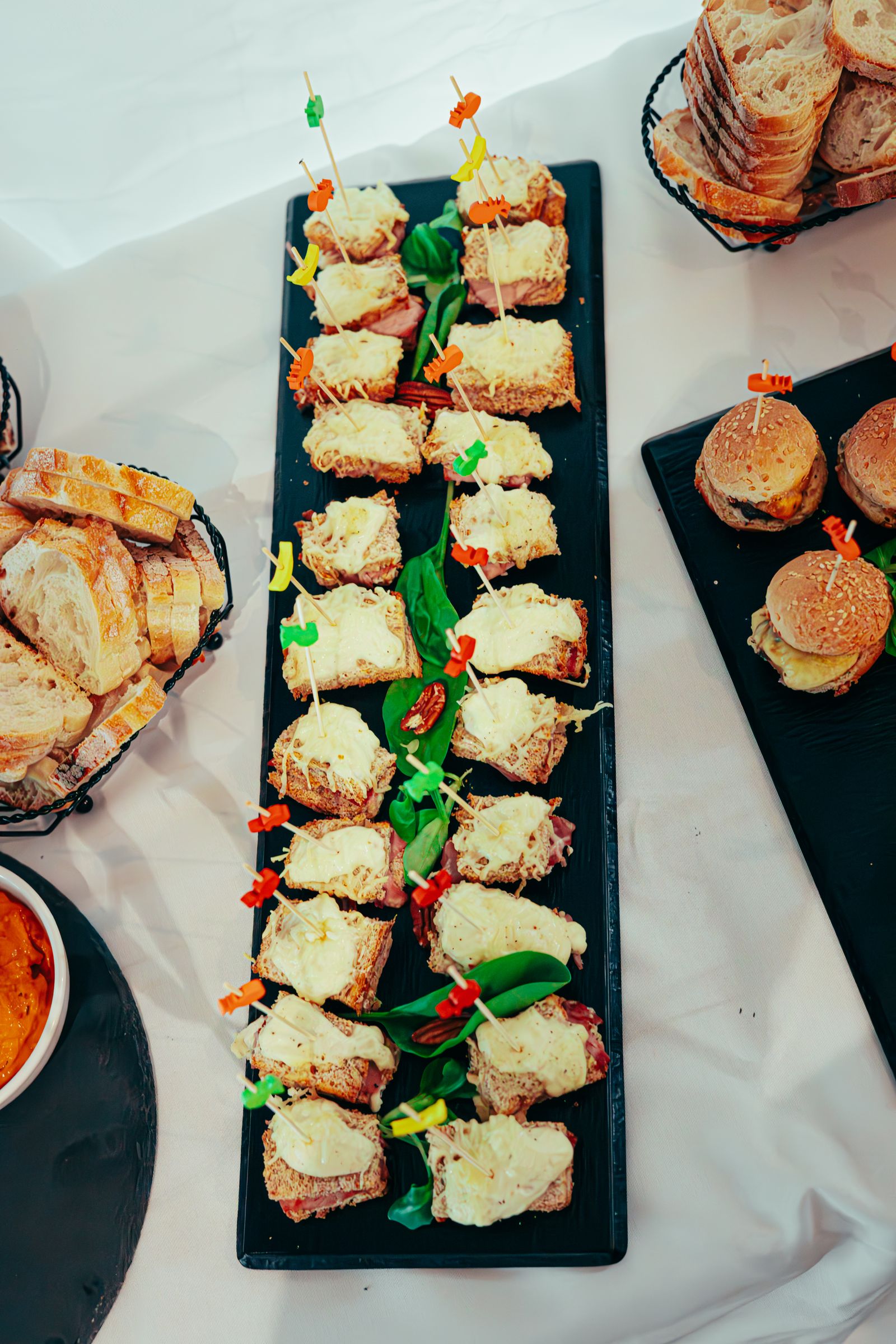 Coquetel corporativo com finger food